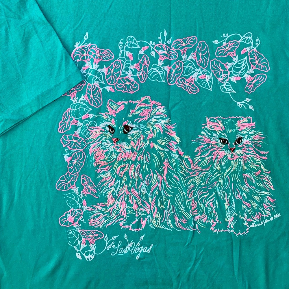 Single stitch puff print t-shirt size XL